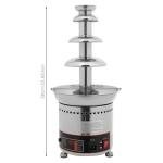 5-Tier Stainless Steel Chocolate Fountain for Events