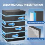 BANGSON 3.5 Cu.Ft Compact Chest Freezer, Black