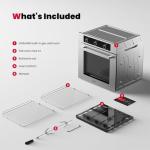 GASLAND 24" Stainless Steel Gas Wall Oven