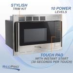 RecPro 1.0 Cu. Ft. RV Microwave - 900W