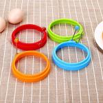 Silicone Egg Rings Set - 4 Colorful Molds