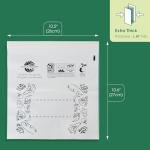 Moonygreen Compostable Resealable Freezer Bags, 50 Count