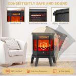 22-Inch Infrared Electric Fireplace Heater with Remote
