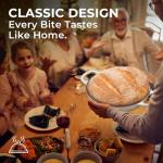 White Enameled Cast Iron Dutch Oven for Bread