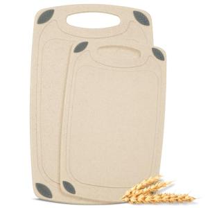 Reversible Wheat Straw Cutting Board Set