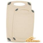 Reversible Wheat Straw Cutting Board Set