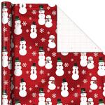 Christmas Wrapping Paper Rolls - Plaid & Snowmen