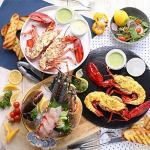 60 Pcs Ceramic Butter Warmers Set, Include 12 Butter Warmers for Seafood Melter with Stands, 48 Tea Light Candles Food Warmer Candle for Fondue Chocolate Dishwasher Microwave Oven Safe