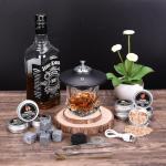 Electric Whiskey Smoker Kit, Old Fashioned Smoker Kit with 8 Wood Chip, Cocktail Smoker Kit with Whiskey Stone, Drink Smoker Gift Set for Birthday, Bourbon Whiskey for Men, Dad, Husband