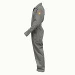 Men's Grey Flame-Resistant Coverall - Large Size