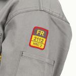 Men's Grey Flame-Resistant Coverall - Large Size