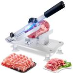 Manual Frozen Meat Slicer Machine for Home Use Meat Cutter Upgraded Stainless Steel Food Slicer Beef Mutton Roll for Hotpot Thickness Adjustable Cleavers Commercial Cooking Utensils wdl