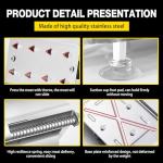 Manual Frozen Meat Slicer Machine for Home Use Meat Cutter Upgraded Stainless Steel Food Slicer Beef Mutton Roll for Hotpot Thickness Adjustable Cleavers Commercial Cooking Utensils wdl