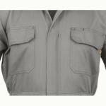 Men's Grey Flame-Resistant Coverall - Large Size