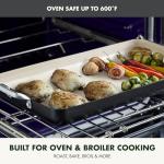 GreenPan 18" x 11" Double Burner Griddle Pan, Hard Anodized Healthy Ceramic Nonstick PFAS-Free, Stainless Steel Handles, Stovetop Cooking, Dishwasher Safe, Oven & Broiler Safe Cookware, Black