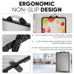 Stainless Steel Cutting Board for Kitchen, Double Sided Stainless Steel & Wheat Straw PP, Non Slip with Juice Groove, Anti-Scratch, Large Chopping Board for Kitchen (Vegetable-Themed Surface)