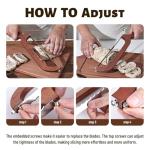 XJHEYLZ Sourdough bread knife, Bread Knife 16",Bread Slicer for Homemade Bread,Adjustable blade tightness for Even Slicing, Serrated knife,Wooden Bread cutter with Bow Design (3, Red-brown color)