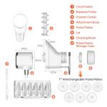 Gourmet Pasta Press Attachment for KitchenAid Stand Mixers, Pasta Attachment for Kitchen Aid Mixer Attachments with 7 Interchangeable Pasta Plates, Pasta Maker by HOZODO