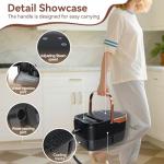 Handheld Steam Cleaner with 1.32 Quarts Tank & 15s fast Heat-Up, 13 Attachments.Portable High Pressuer Hand Held Stemer for home,Kitchen, Bathroom, Windows and Floors.Steamer for Cleaning