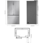 Smart French Door Refrigerator with Internal Water Dispenser - LG MAX 31.7 Cu. Ft. Stainless Steel