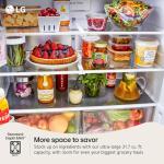 Smart French Door Refrigerator with Internal Water Dispenser - LG MAX 31.7 Cu. Ft. Stainless Steel