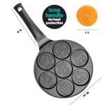 Animal Mini Pancake Pan - Make 7 Unique Flapjack Zoo Animals, Including a Elephant, Giraffe and More- Nonstick Pan Cake Maker Griddle for Breakfast Fun & Easy Cleanup, Xmas Holiday Breakfast or Gift
