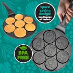 Animal Mini Pancake Pan - Make 7 Unique Flapjack Zoo Animals, Including a Elephant, Giraffe and More- Nonstick Pan Cake Maker Griddle for Breakfast Fun & Easy Cleanup, Xmas Holiday Breakfast or Gift