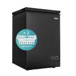 EUHOMY 3.5 Cu.Ft Quiet Chest Freezer, Black