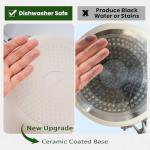 Cookersway Cookware Ceramic Nonstick Frying Pans: 3Pieces Non Stick Skillet 8 9.5 11 Inches - Healthy Egg Fry Pans - Free of PTFE,PFOA,PFAS