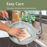 Cookersway Cookware Ceramic Nonstick Frying Pans: 3Pieces Non Stick Skillet 8 9.5 11 Inches - Healthy Egg Fry Pans - Free of PTFE,PFOA,PFAS