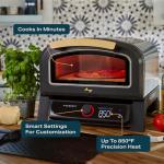 Current Model P Smart Electric Pizza Oven, 12-Inch, 850°F Max, Multiple Cooking Modes, App Connectivity for Temperature Monitoring & Custom Cooking Times, Compact for Indoor & Outdoor Use, Dark Gray