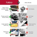 Fullstar Mandoline Slicer for Kitchen, Fruit Cutter, Cheese Grater, Cucumber Slicer, Food Cutter & Kitchen Gadgets (3 in 1, White)