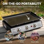 Royal Gourmet 24-Inch 3-Burner Portable Gas Grill