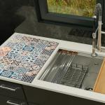 Mandala Boho Dish Drying Mats For Kitchen Counter Dryer Coffee Maker Bar Mat Table Countertop Pot Rubber Spill Pad (C Style, 23.6×15.7)