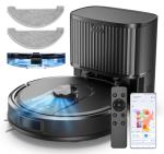 Vexilar Robot Vacuum and Mop with Self-Emptying, 5000Pa Robotic Vacuum with LiDAR Navigation, 60-Day Hands-Free Cleaning, 180 Mins Runtime, Home Mapping,No-Go Zones,Ideal for Pet Hair,Carpet (Large)