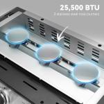 Royal Gourmet 24-Inch 3-Burner Portable Gas Grill