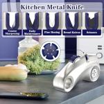 Manual Cycle Adjustment 15° 5-Stage Knife Sharpener, Diamond-Coated Carbide Ceramic Sharpener for Precision,Professional,Bread,Serrated,Chef's Knives,Scissors, Ergonomic Handle with Hanging Hole