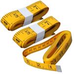 3pcs Soft Tape Measure Double Scale Measuring Tape Body Sewing Flexible Tailor Craft Vinyl Ruler for Weight Loss Medical Body Measurement, Has Centimetre Scale on Reverse Side 120-inch