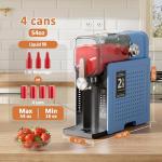 WIZAURA Slushie Machine, Slushy for Home No Ice Need, Large Capacity Professional Frozen Drink Maker & Margarita Machine, 6 Presets for Milkshakes, Frappés, Slush, Ice Cream. BLUE