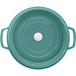 STAUB Cast Iron 7-qt Round Cocotte, Serves 7-8, Turquoise