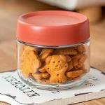 Povinmos 3Pack Overnight Oats Containers with Lids,10oz Glass Jar with Scew Lid,Salad Dressing Fruit Veggies Sauce Snacks Meal Prep Food Containers,Spice Jars,Wide Mouth Storage Containers