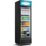 BODEGACOOLER Commercial Beverage Refrigerator, 12.5 Cu. Ft Black Commercial Merchandiser Refrigerator, LED Light/Adjustable Shelves,Upright Large Display Refrigerator For kitchen/Office/Home/Garage.