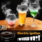 Electric Whiskey Smoker Kit with 6-Color Ambient Light & 6 Wood Chips for Men, Dad, Husband - Bourbon & Cocktail Smoker