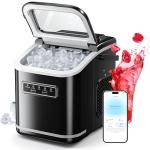 ecozy Smart Ice Maker, Portable Ice Makers Countertop with App Remote & Voice Control, 9 Bullet Ice Cubes in 6 Mins, 26lbs/24Hrs, Self-Cleaning, Quiet Ice Maker Machine for Home Kitchen Office RV
