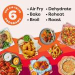 Instant Pot 4Qt VORTEX 6-in-1 Mini Air Fryer, Custom Program Options, Air Fry, Broil, Roast, Dehydrate, Bake, Reheat, Rosewater, 4 Quarts