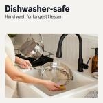 Amazon Basics Stainless Steel Cookware Set, 5-Piece Set, All Cooktop Friendly, Dishwasher-Safe