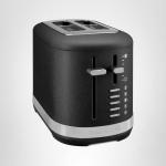 KitchenAid 2 Slice Automatic Toaster with Extra Wide Slots KMT2109BK, Cast Iron Black