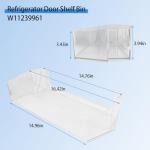 Eifelgold 1 Piece W11239961 Refrigerator Replacement Shelves Refrigerator Door Shelf Fits for whirl-pool Side-by-side Refrigerators WRS321SDH WRS311SDH WRS325SDH Replaces W10900538