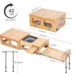JAGAHAHA Overland Kitchen Slide-Out System, All-in-One Camp Kitchen Box with Sink, Chopping and Cooking Features, Folding Camping Table for SUV, Overlanding & Car Camping, Quick 1-Minute Setup
