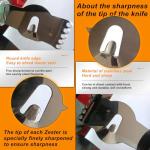 HAMOER Lemon Citrus Zester Tool Cheese Grater for kitchenaid-Multipurpose grooved channel knife scraper,Stainless steel blade and ergonomically designed curved handle